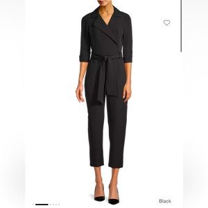 NWT Black Halo Lucinda Crop Tapered Jumpsuit